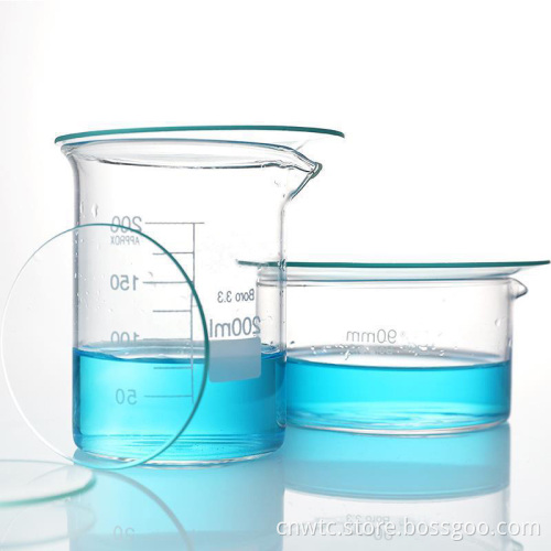 Glass Beaker Lid and Surface Dishes in Various Sizes: 45mm to 180mm